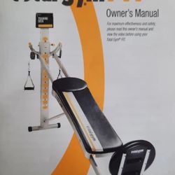 Total Gym Workout Machine In Excellent Condition. 