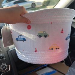 brand new boy car bucket for storage 