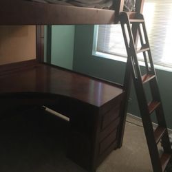 Whalen Loft Bed With Desk
