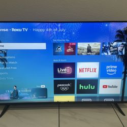 Hisense 50” UHD HDR 4K Roku Smart TV