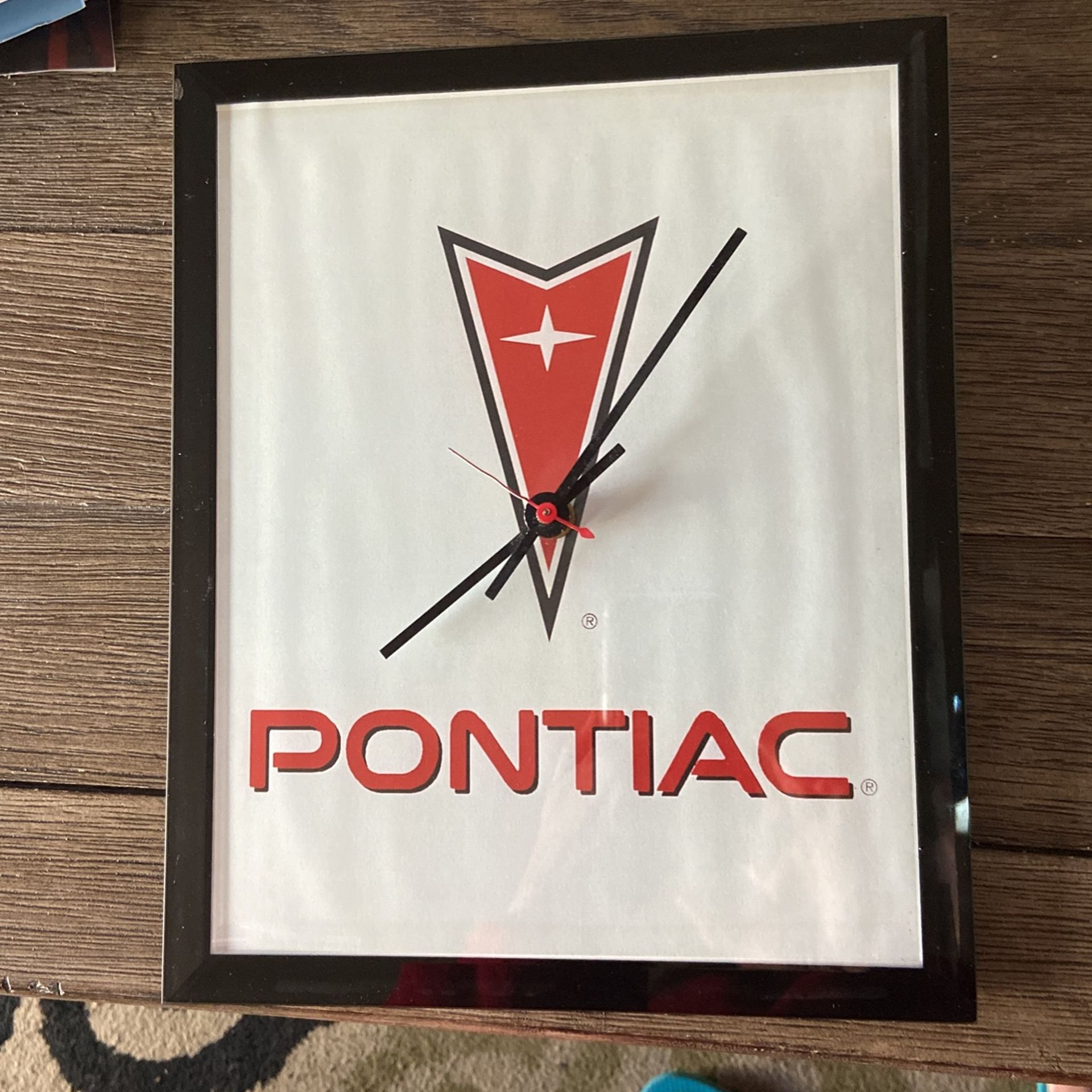 Pontiac Clock Works In Very Good Condition