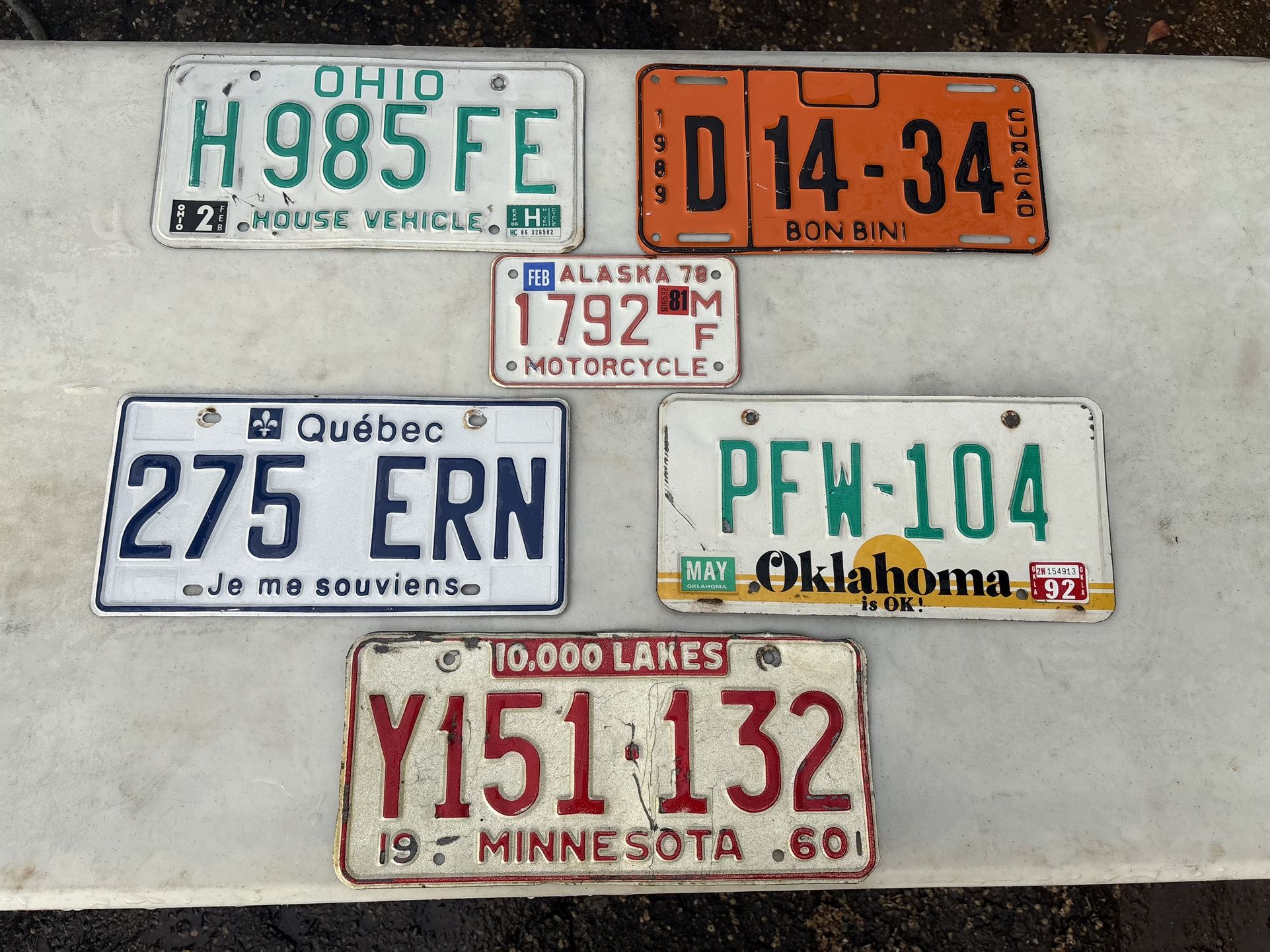 Collectible License Plates