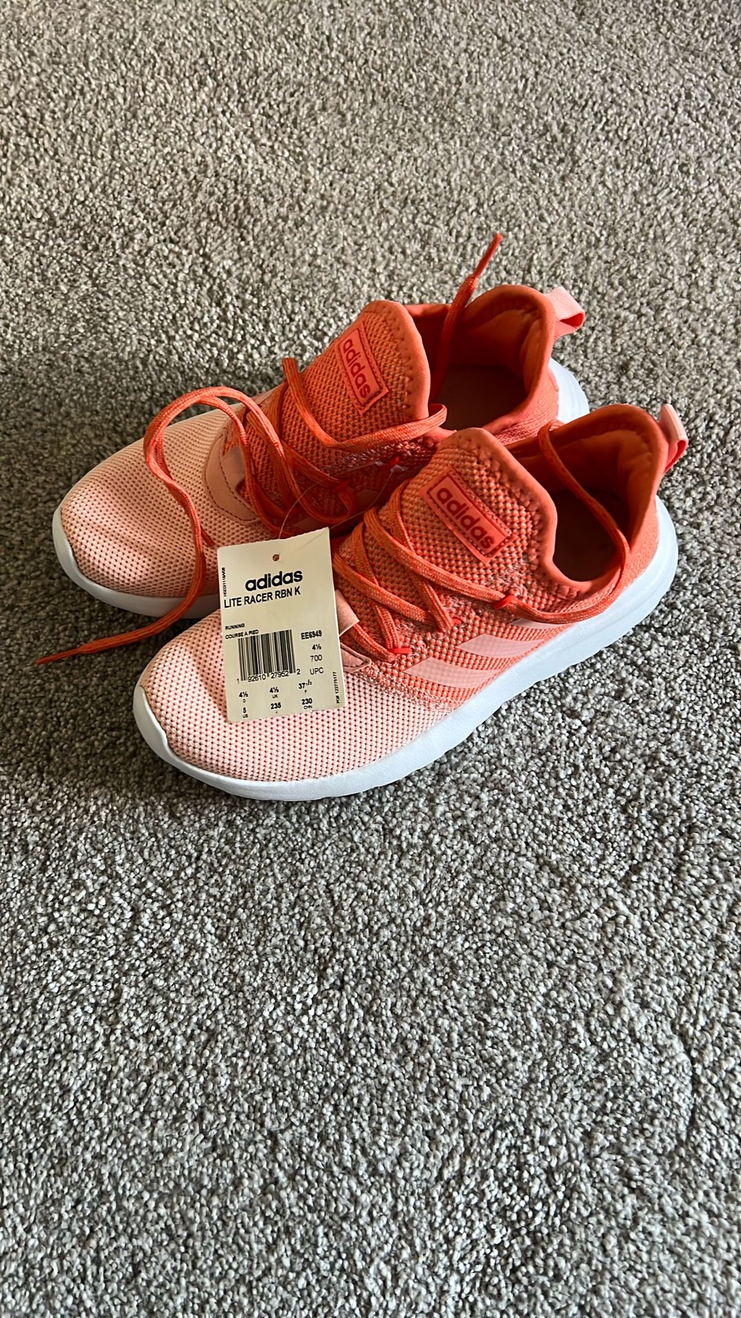 Adidas Lite Racer RBN K SIZE 4 1/2 - 5