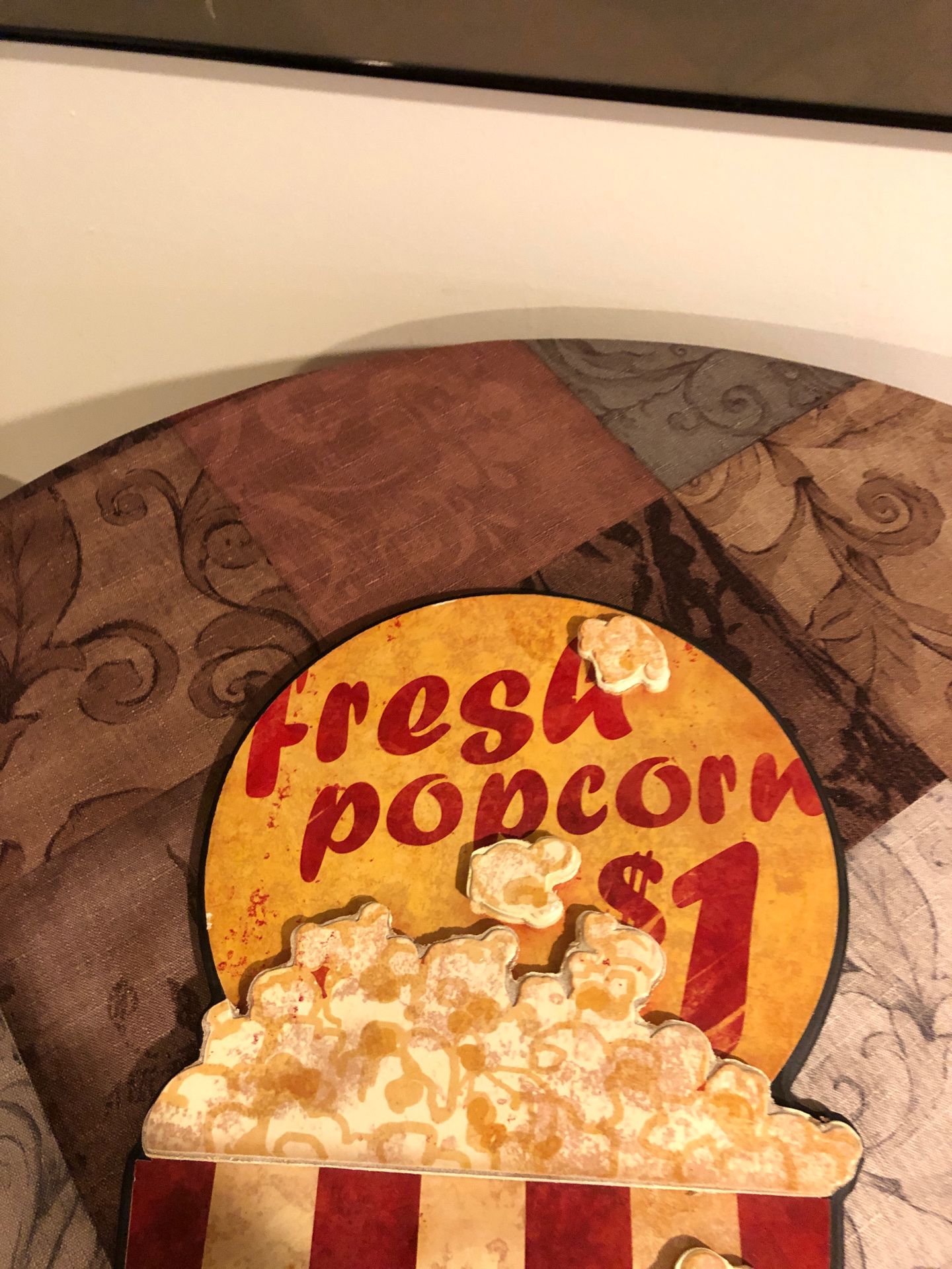 Pop corn sign