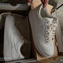 White Nike Air Forces