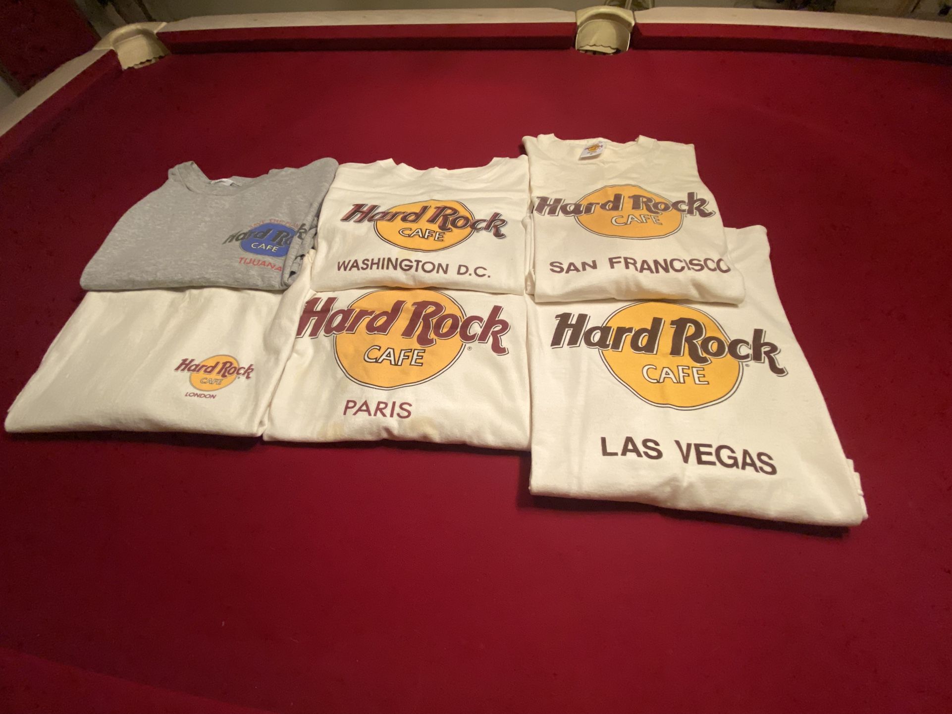 HARD ROCK CAFE SHIRTS COLLECTION