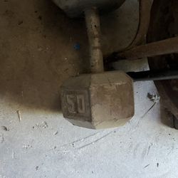 Pair Of 50lbs Dumbbells 