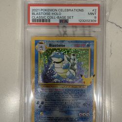 Blastoise Pokémon Slab PSA 9