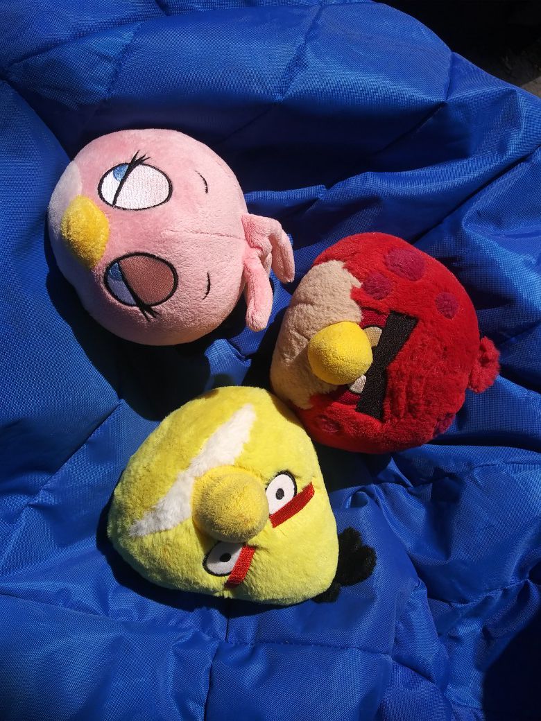 Angry bird plushes