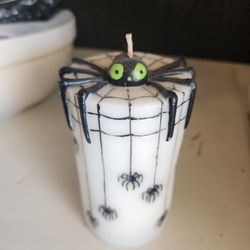 Halloween Spider Candle 