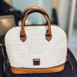 Dooney & Bourke Croc-Embossed Leather Satchel