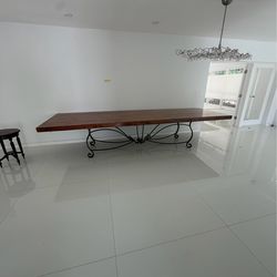 Custom wooden table