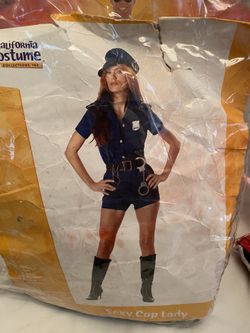 Sexy cop lady adult size small