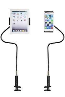 Phone Holder Bed Gooseneck Mount: Bracket Cell Phone Holder Long Arm Clip Clamp Mount for Filming
