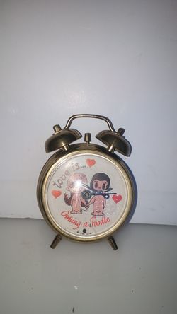 Vintage German poodle clock