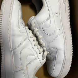 Nike white Air Force 1 size 9.5