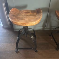 Bar Stools (x2) Adjustable 