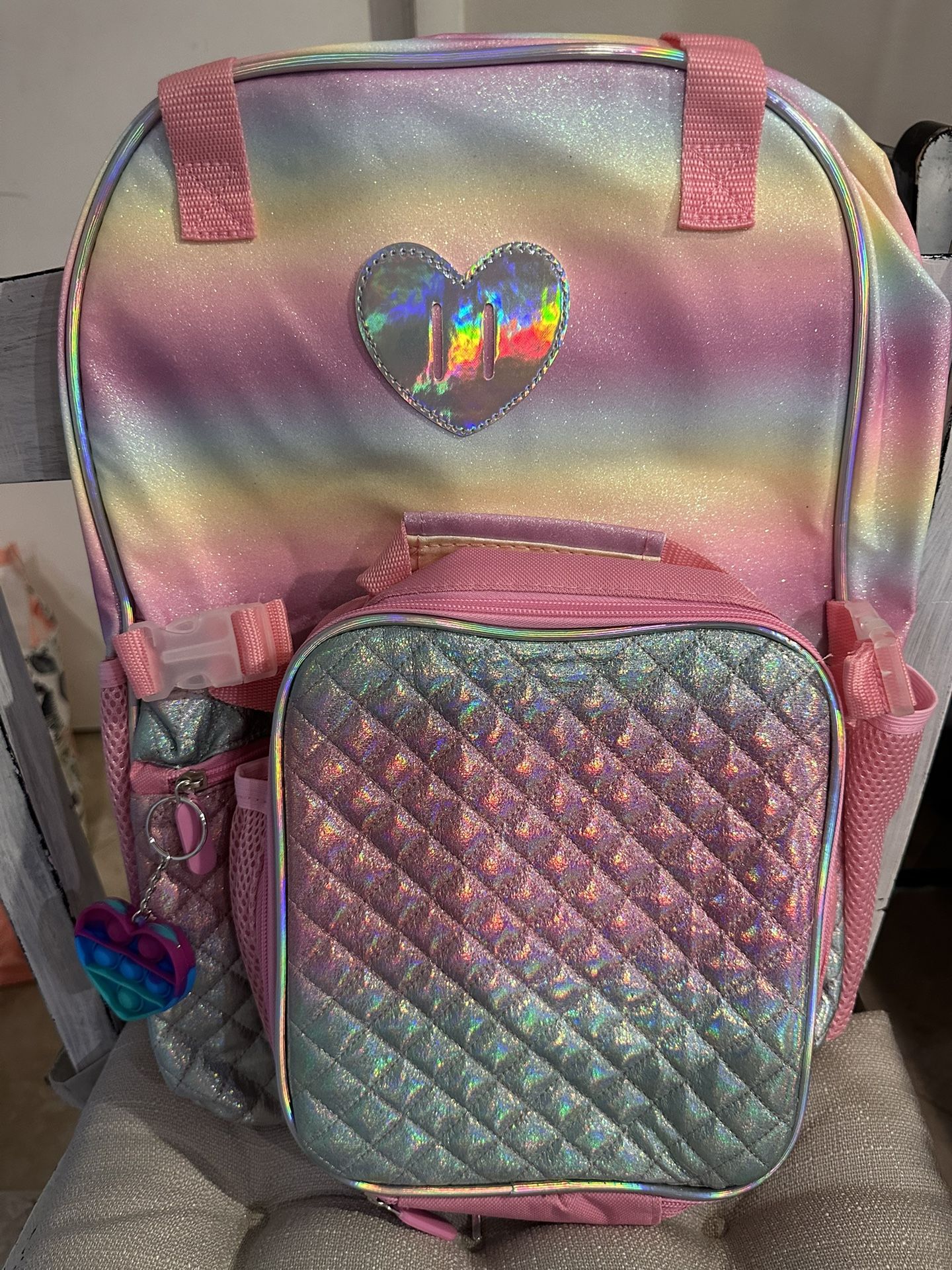 Rainbow Glitter Backpack