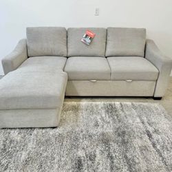 Cuddle Aria Sleeper Sectional Couch With Power Ports (FREE DELIVERY 🚚)