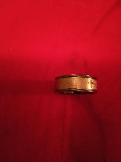 Ring with cross and Lord's prayer on it size 10