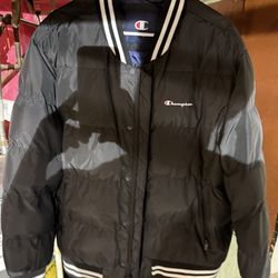 Men's Quilted Full-Zip Varsity Puffer Jacket