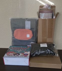 Backpack Kitchen Christmas Tins Foot Rest Grill Tray all for $10 See All Pictures