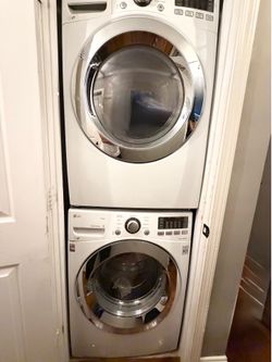 LG Front Load Washer & Dryer Set - Dryer Works Great | Washer Needs Repair