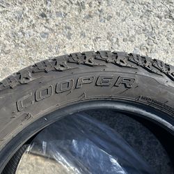 Used all terrain Cooper tires  (2 tires good cond)