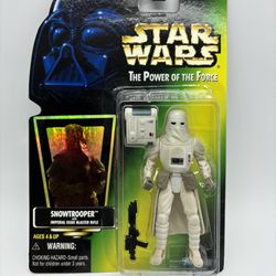 STAR WARS 1997 The Power of the Force SNOWTROOPER 3.75-Inch Action Figure Kenner
