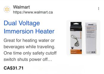 Dual-voltage Immersion Heater