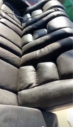 2 leather recliner couches