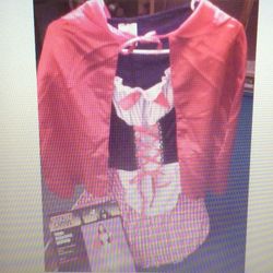 Halloween Costumes Red Riding Hood & Lady Bug, both new Teen size M 12-16 ea $10