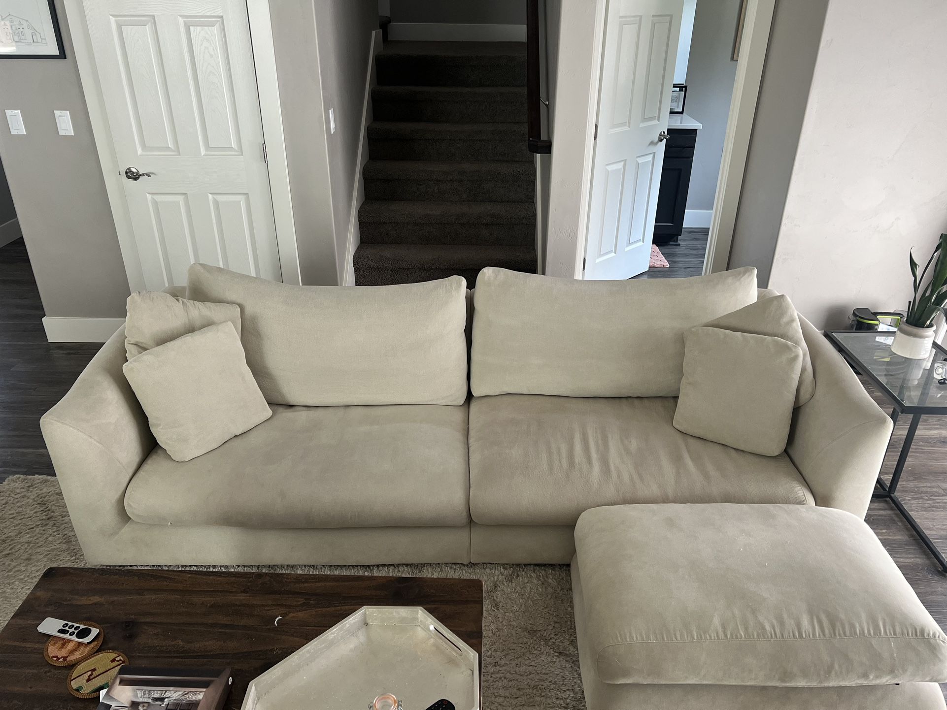 Cream Couch - Mario Capasa Feathers Couch