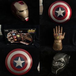 Hasbro Marvel Legends Iron Man Infinity Gauntlet Captain America Shield READ