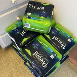 13 packs of Prevail Daily Underwear 16 count