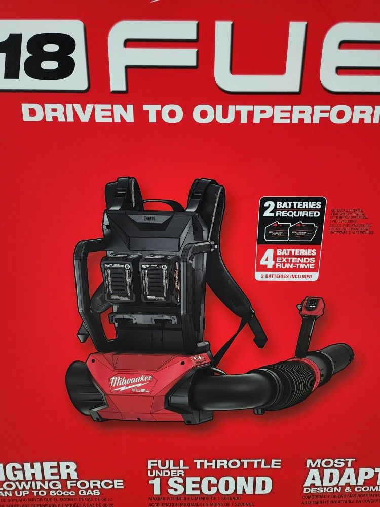 New Milwaukee M18 Backpack Blowe