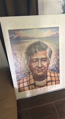 Cesar Chavez Portrait of La Causa Poster by Octavio Ocampo