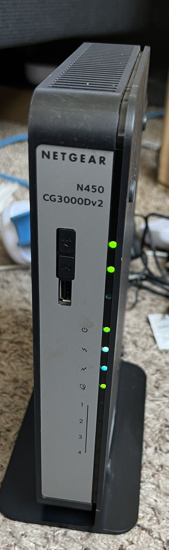 Netgear– N450/CG3000Dv2 WiFi Cable Modem Router