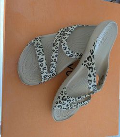 CROC Leopard Sandals