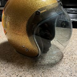 Bell Vintage Style Bobber Helmet W/Bubble Shield 