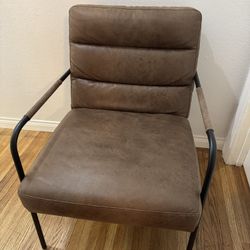 JGW Furniture Upholstered Metal Accent Chair