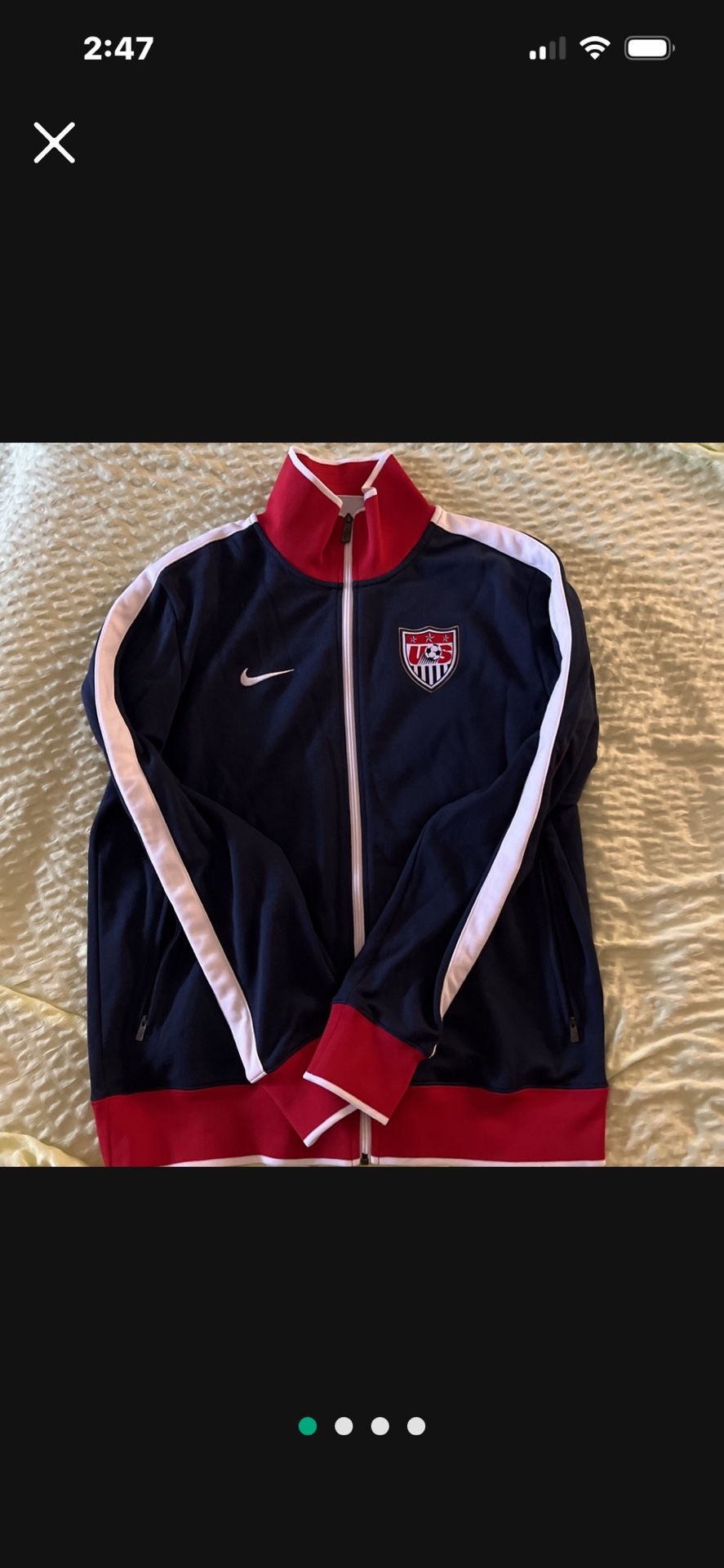 Vintage Ltd Edition USA Soccer ball Jacket by NIKE