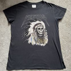 Yeezus Native Indian Skull Tour Shirt - Size L