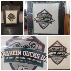 Anaheim Ducks day at disney california adventure 2018 poster