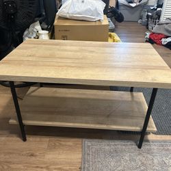 Wooden coffee table