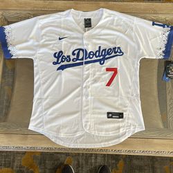 Julio Urias Jersey NEW Mens Large White City Edition Los Angeles Dodgers  for Sale in Palm Desert, CA - OfferUp