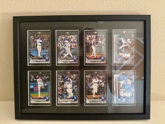 Shohei Ohtani (8) Topps Now Baseball Cards in Display Frame
