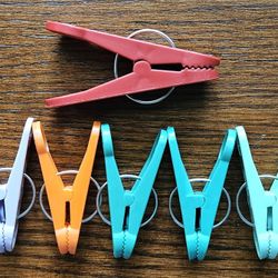 Clip-n-Weight Spring Clip Balloon Weights - Lot Of 6
