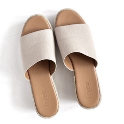 J.Crew Women’s Platform Espadrille Wedge Slides / Sandals / Mules (8.5)