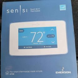 Emerson Sensi White Thermostat With Wi-Fi Compatibility 